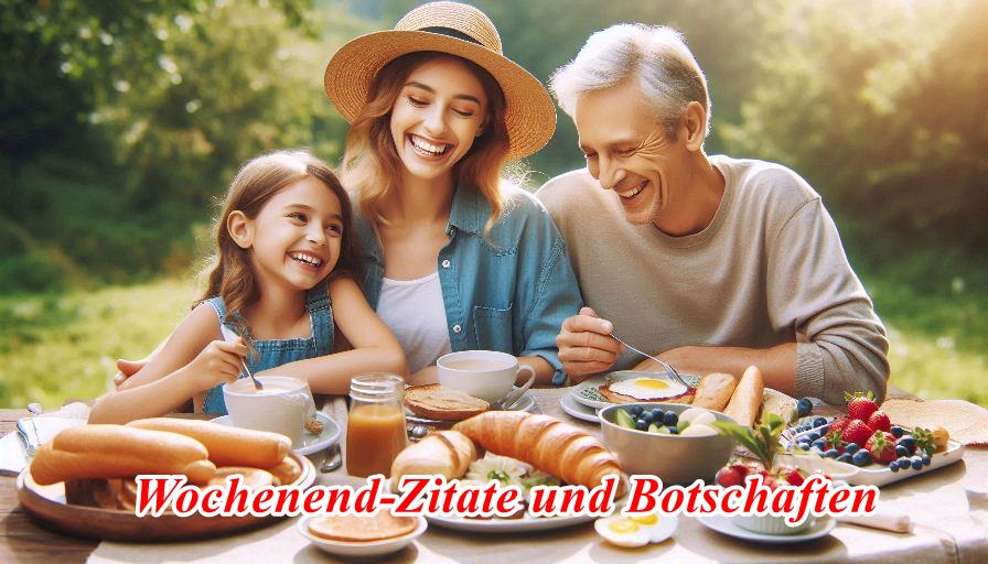 Wochenend-Zitate und Botschaften
